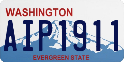 WA license plate AIP1911