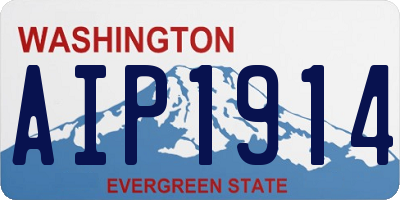 WA license plate AIP1914