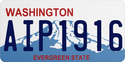 WA license plate AIP1916
