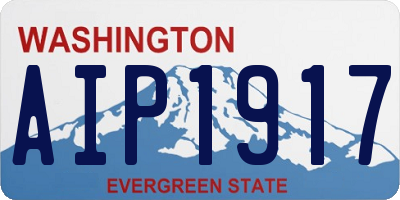 WA license plate AIP1917