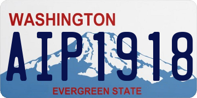 WA license plate AIP1918