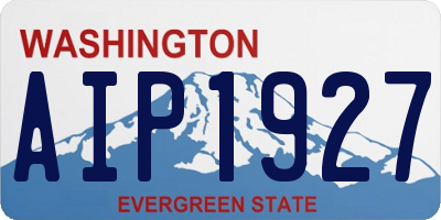 WA license plate AIP1927