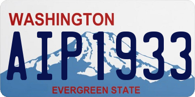 WA license plate AIP1933