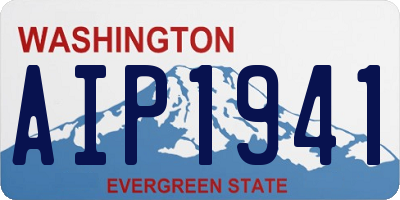 WA license plate AIP1941