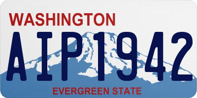 WA license plate AIP1942