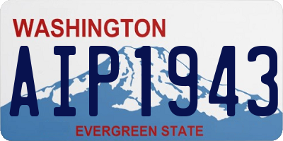 WA license plate AIP1943