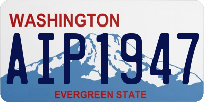 WA license plate AIP1947