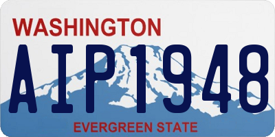 WA license plate AIP1948