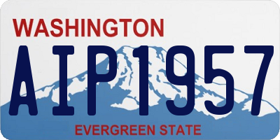 WA license plate AIP1957