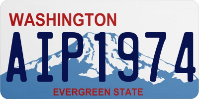 WA license plate AIP1974