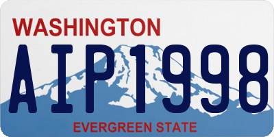 WA license plate AIP1998