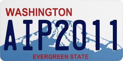WA license plate AIP2011