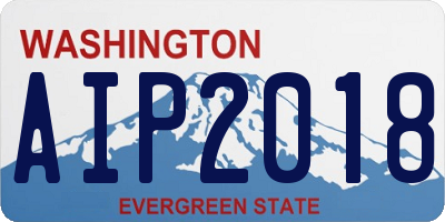 WA license plate AIP2018
