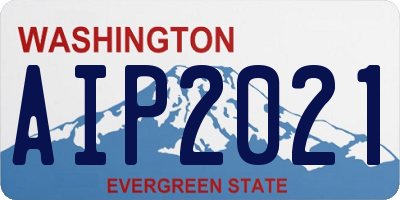 WA license plate AIP2021