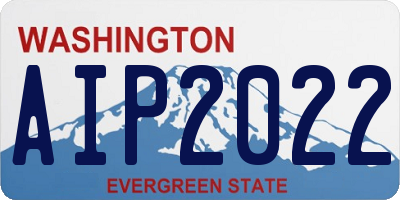 WA license plate AIP2022