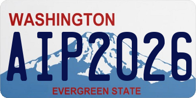 WA license plate AIP2026