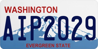 WA license plate AIP2029