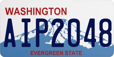 WA license plate AIP2048