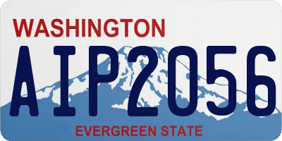 WA license plate AIP2056