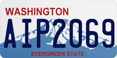 WA license plate AIP2069