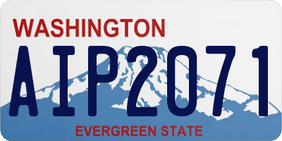 WA license plate AIP2071