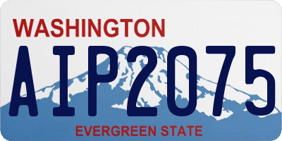 WA license plate AIP2075