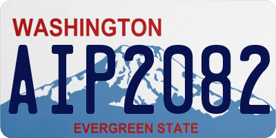 WA license plate AIP2082