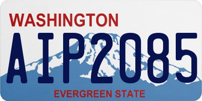 WA license plate AIP2085