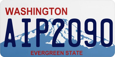 WA license plate AIP2090