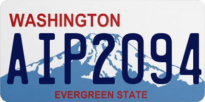 WA license plate AIP2094