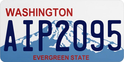 WA license plate AIP2095