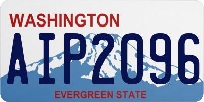 WA license plate AIP2096