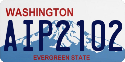 WA license plate AIP2102