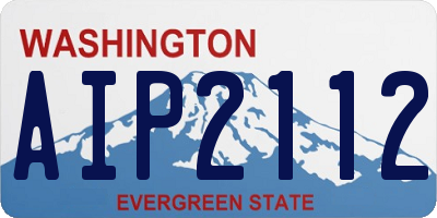 WA license plate AIP2112