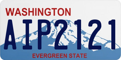 WA license plate AIP2121