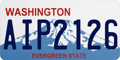 WA license plate AIP2126