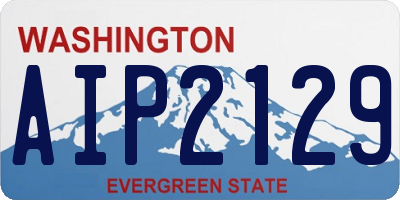 WA license plate AIP2129