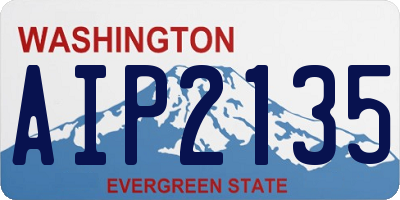 WA license plate AIP2135