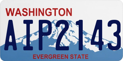 WA license plate AIP2143