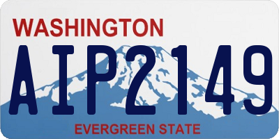 WA license plate AIP2149