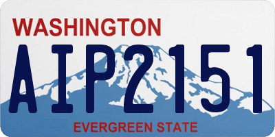 WA license plate AIP2151