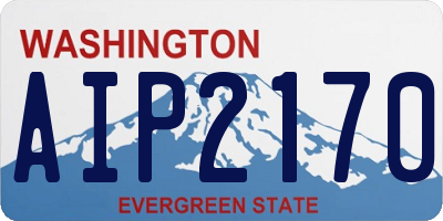 WA license plate AIP2170