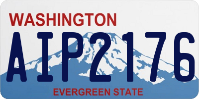 WA license plate AIP2176