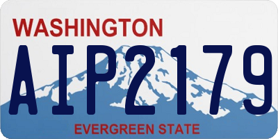 WA license plate AIP2179