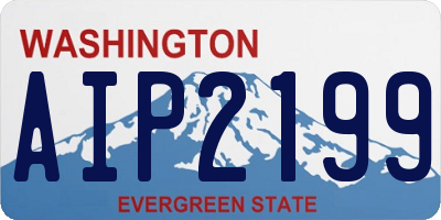 WA license plate AIP2199