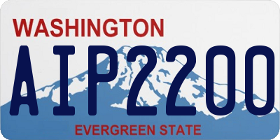 WA license plate AIP2200