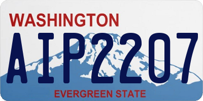 WA license plate AIP2207
