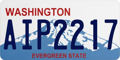WA license plate AIP2217