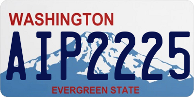 WA license plate AIP2225