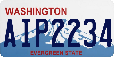 WA license plate AIP2234
